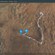 A map of Mars with Perseverance's path.